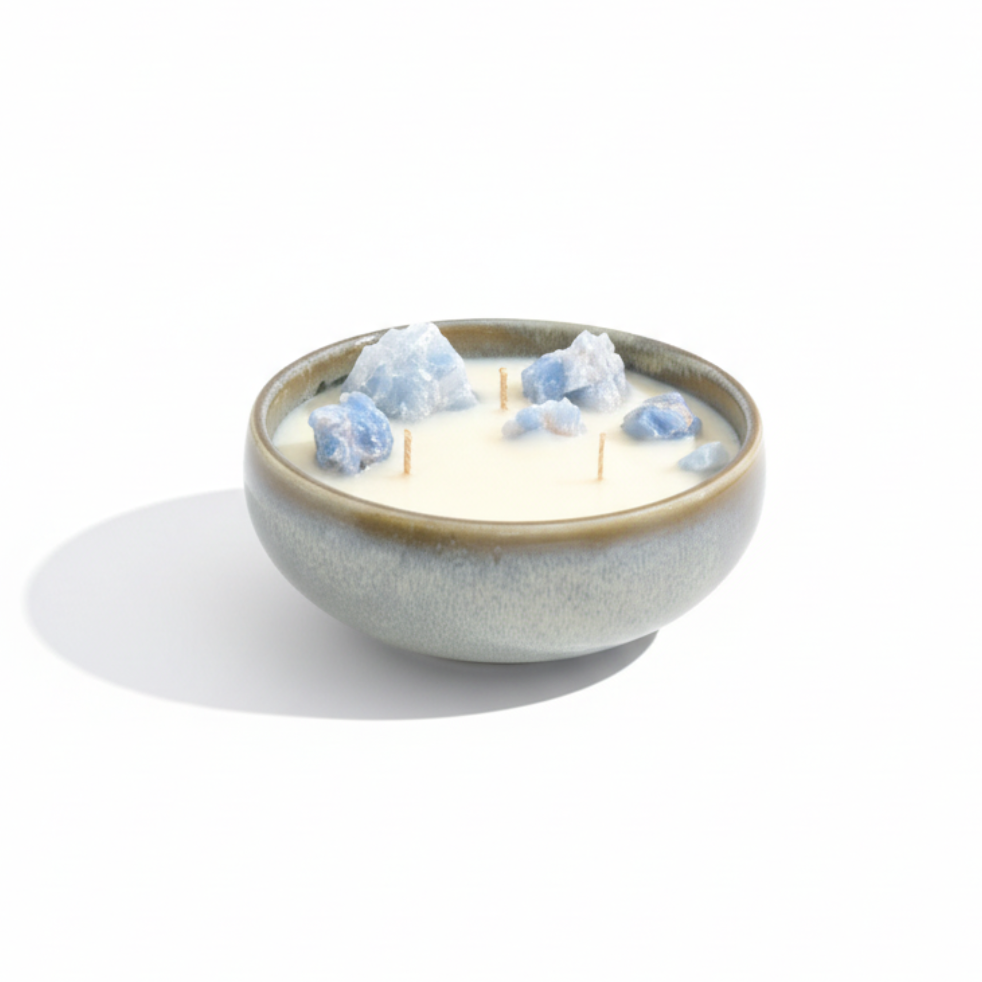 נר קלציט כחול | פורצלן