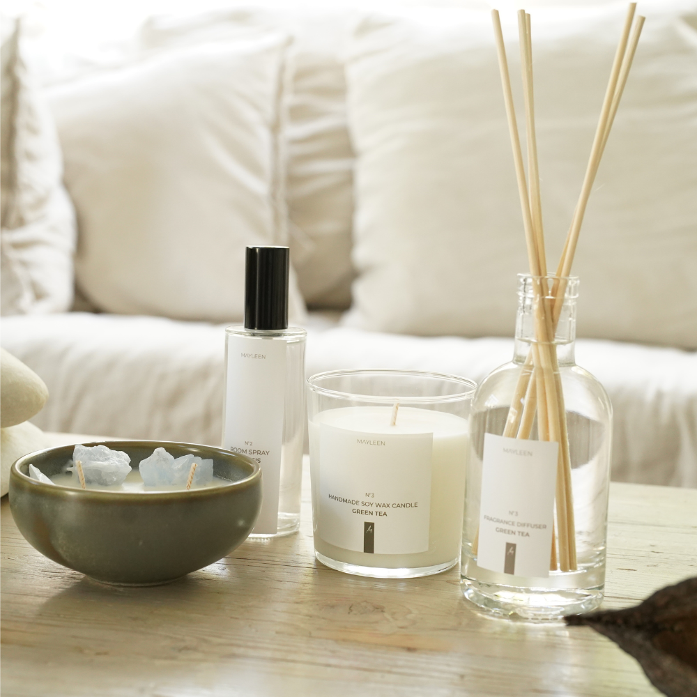 נר סויה ריחני GREEN TEA